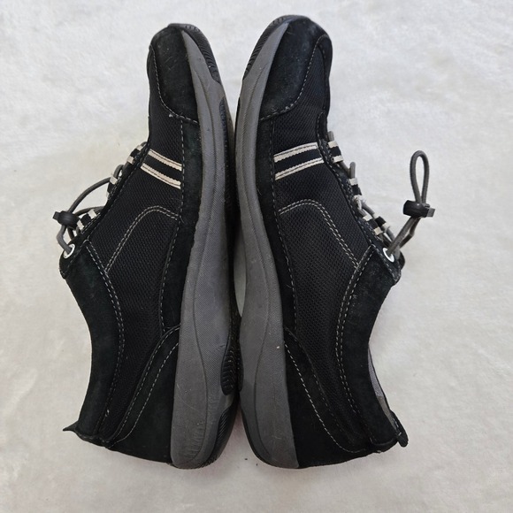 DANSKOS - Comfortable Walking Shoes Everyday Sneakers Black Suede Leather